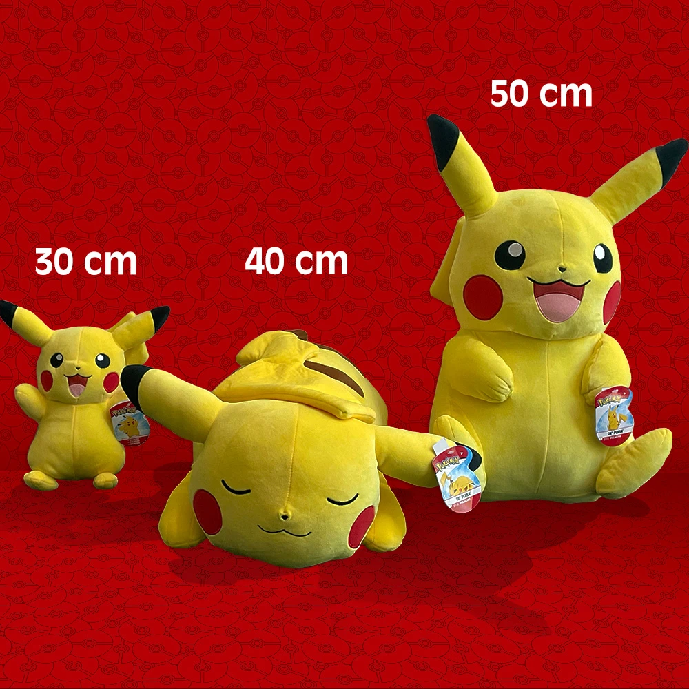 Pokémon - Peluche Pikachu 40cm qui dort - Peluche Pokémon toute douce – Image 5