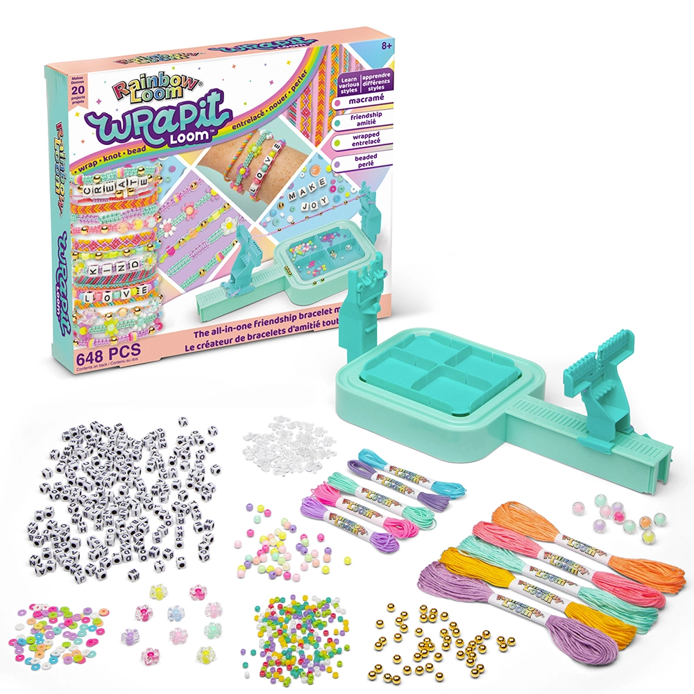 Rainbow Loom Wrapit - Kit de Création de Bracelets d'Amitié - Coffret 648 Pièces