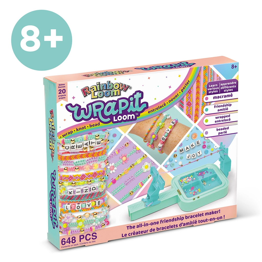 Rainbow Loom Wrapit - Kit de Création de Bracelets d'Amitié - Coffret 648 Pièces – Image 5