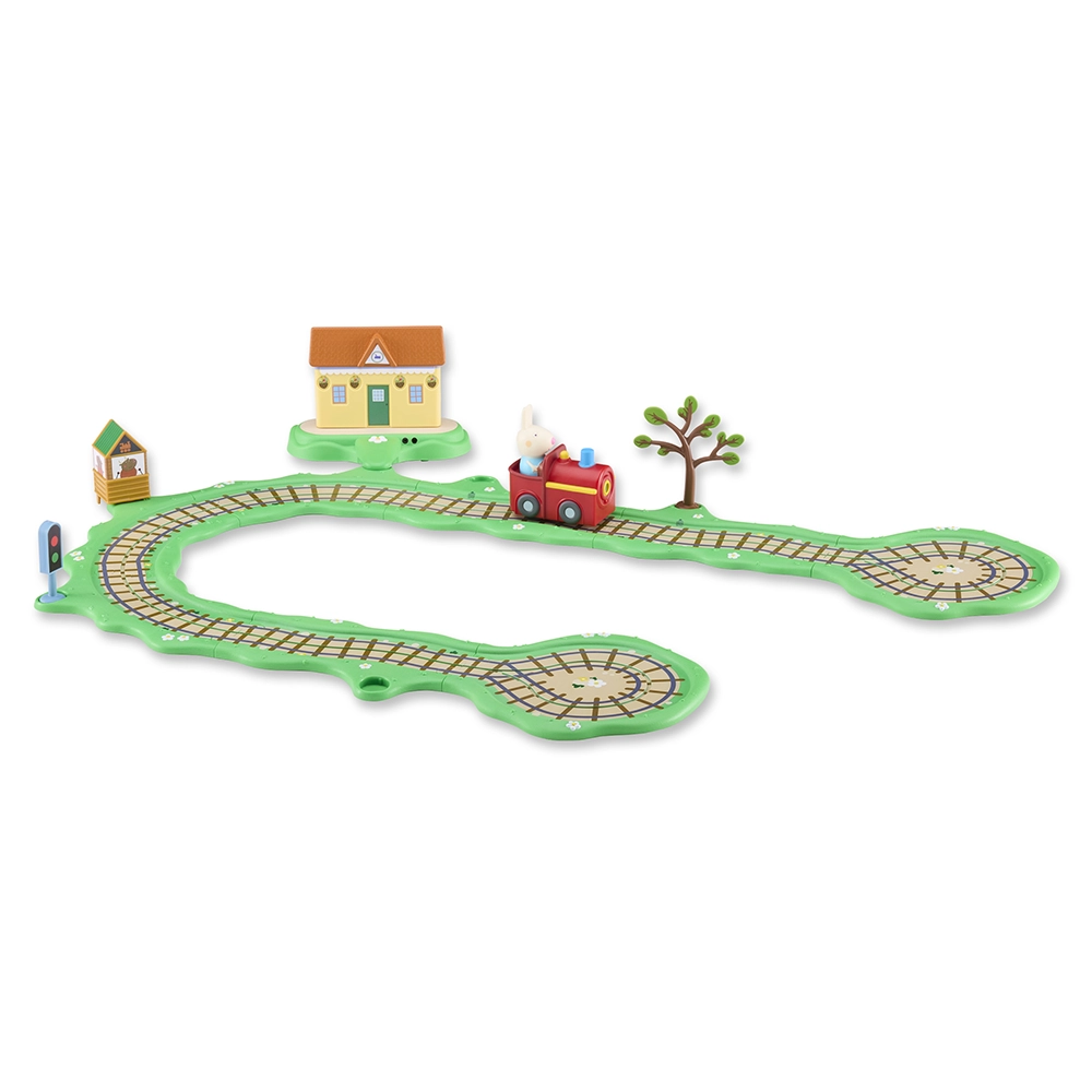 Peppa Pig Coffret Train Clickety Clack - Circuit sonore avec Gare interactive