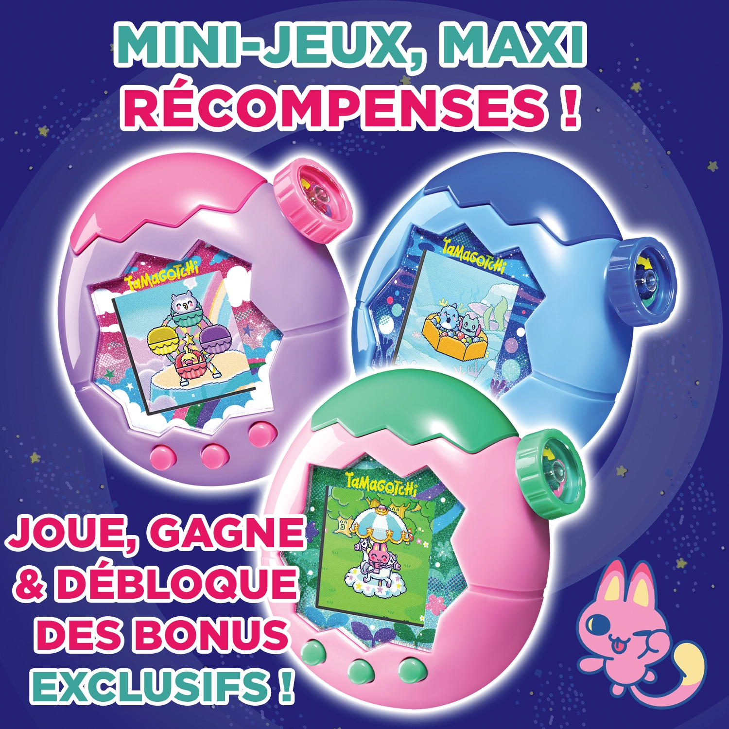 Bandai - Tamagotchi Paradise Jade Forest - Animal Virtuel à élever - Tamagotchi avec molette de zoom - Jouet Interactif en français - Modèle Forêt Vert et Rose - Jouet Enfant 6 ans et + - 43424 – Image 6