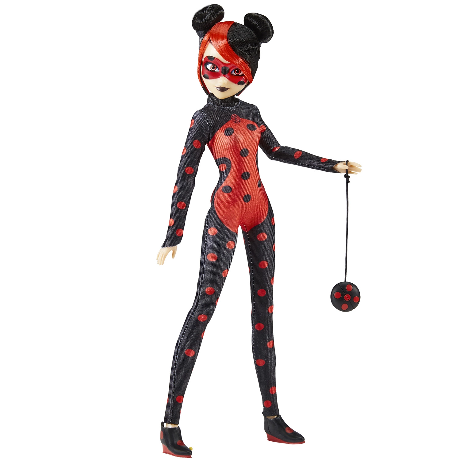 Bandai - Miraculous - Poupée articulée Shadybug - Version alternative Ladybug dessin animé Miraculous World Paris - Licence Officielle - Poupée mannequin 26 cm - Jouet Enfant 4 ans et + - P50159