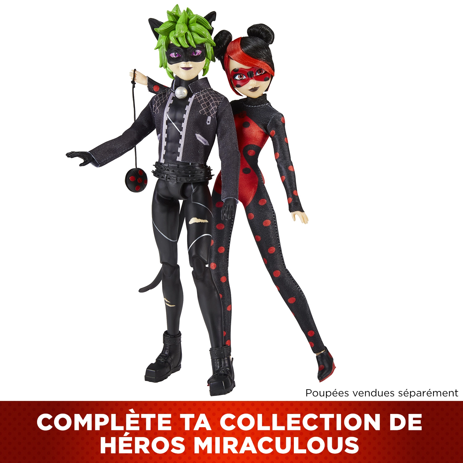Bandai - Miraculous - Poupée articulée Shadybug - Version alternative Ladybug dessin animé Miraculous World Paris - Licence Officielle - Poupée mannequin 26 cm - Jouet Enfant 4 ans et + - P50159 – Image 4