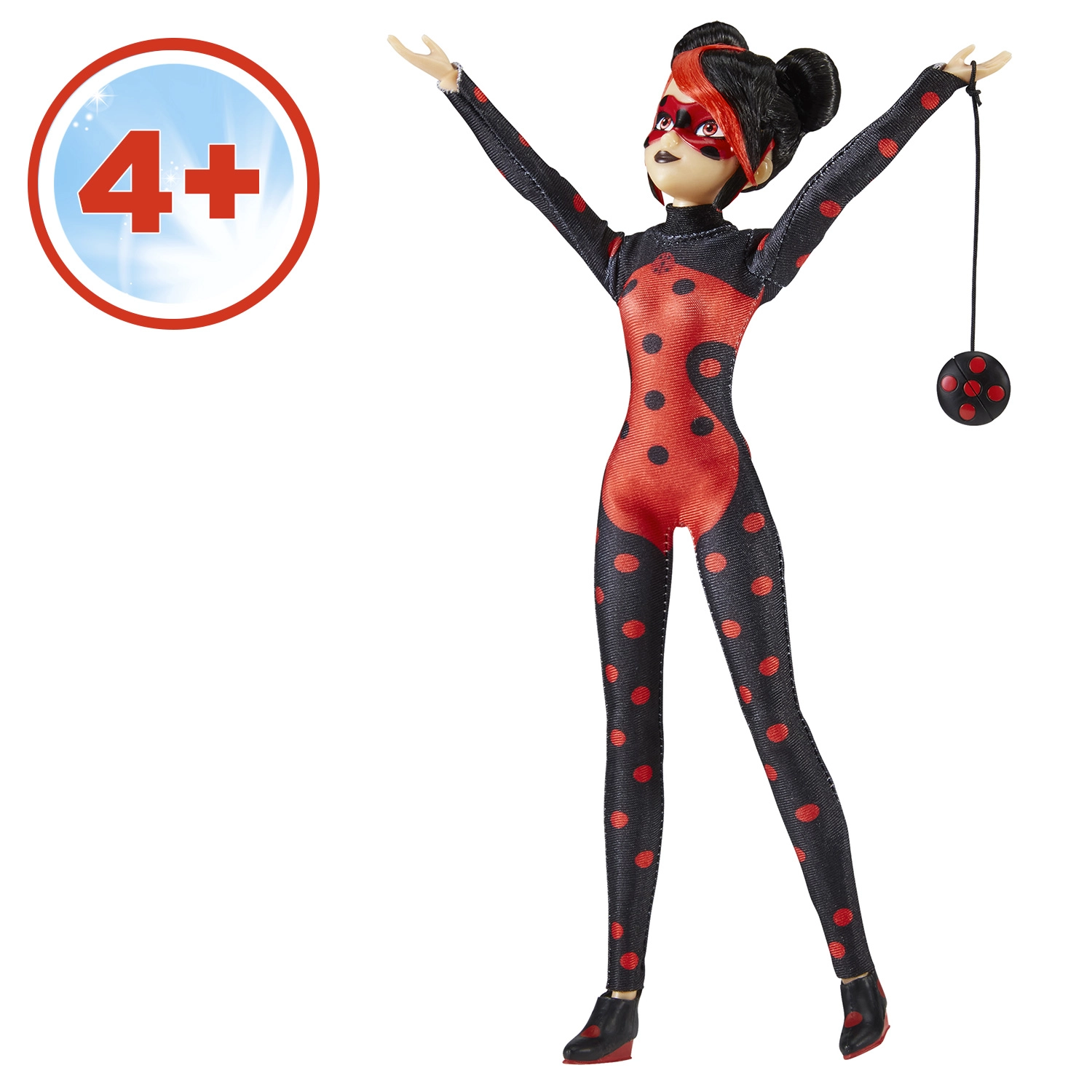 Bandai - Miraculous - Poupée articulée Shadybug - Version alternative Ladybug dessin animé Miraculous World Paris - Licence Officielle - Poupée mannequin 26 cm - Jouet Enfant 4 ans et + - P50159 – Image 6