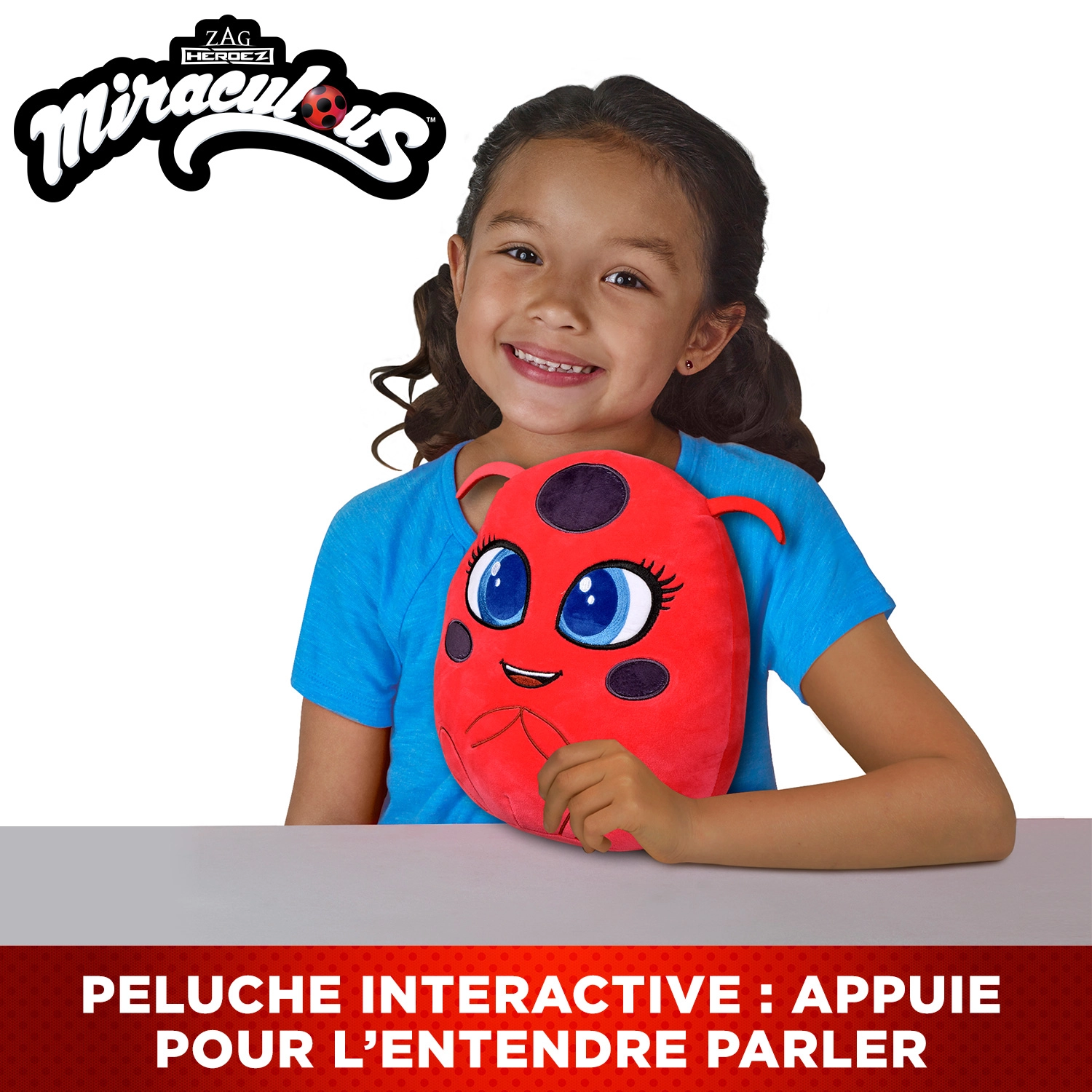 Bandai - Miraculous - Peluche Tikki à fonctions - Licence Officielle - Jouet Sonore Kwami Ladybug - Peluche Kwami Coccinelle Tikki Miraculous - Jouet Enfant 4 ans et + - P50711 – Image 3