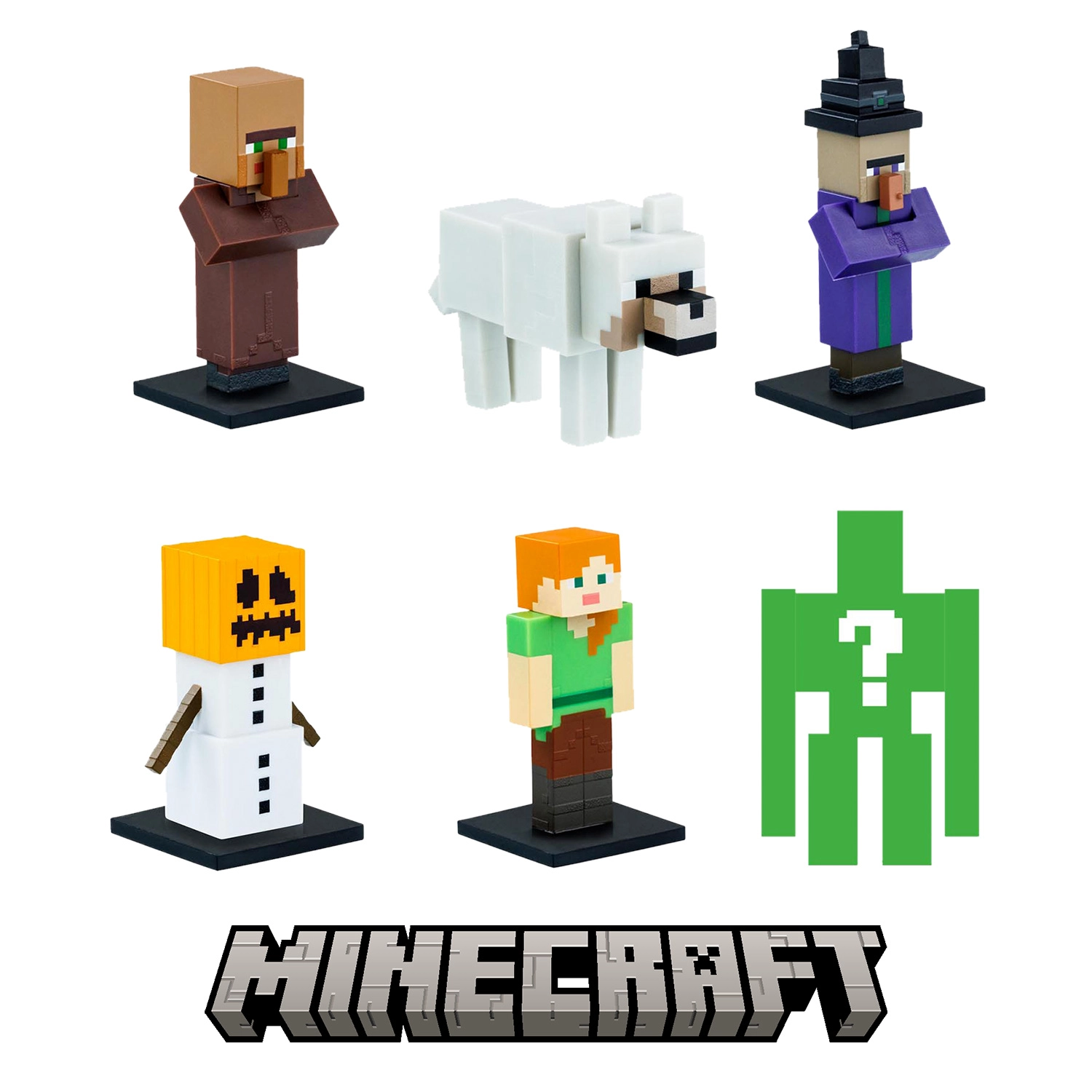 Bandai - Minecraft - Pack de 6 figurines à collectionner - Coffret 6 Petites figurines Minecraft dont 1 mystère - Collection Jeu Vidéo et Film Minecraft - Figurine 8 ans et + - PMM2060 – Image 2