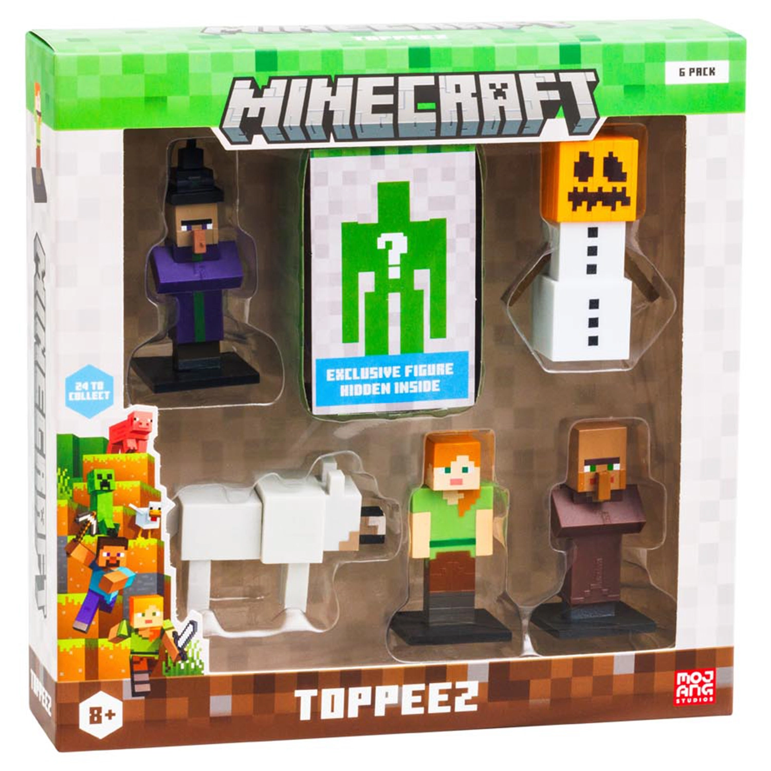 Bandai - Minecraft - Pack de 6 figurines à collectionner - Coffret 6 Petites figurines Minecraft dont 1 mystère - Collection Jeu Vidéo et Film Minecraft - Figurine 8 ans et + - PMM2060 – Image 3