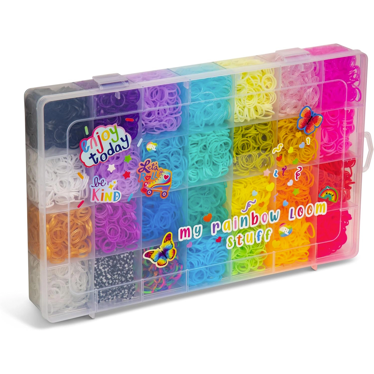 Bandai - Rainbow Loom Treasure Trove – Kit Créatif DIY Bracelets Élastiques – Coffret 11 000 Élastiques, Accessoires & Boîte de Rangement - Cadeau Loisir Créatif - Jouet Enfant 7 ans et + - CD0141 – Image 7