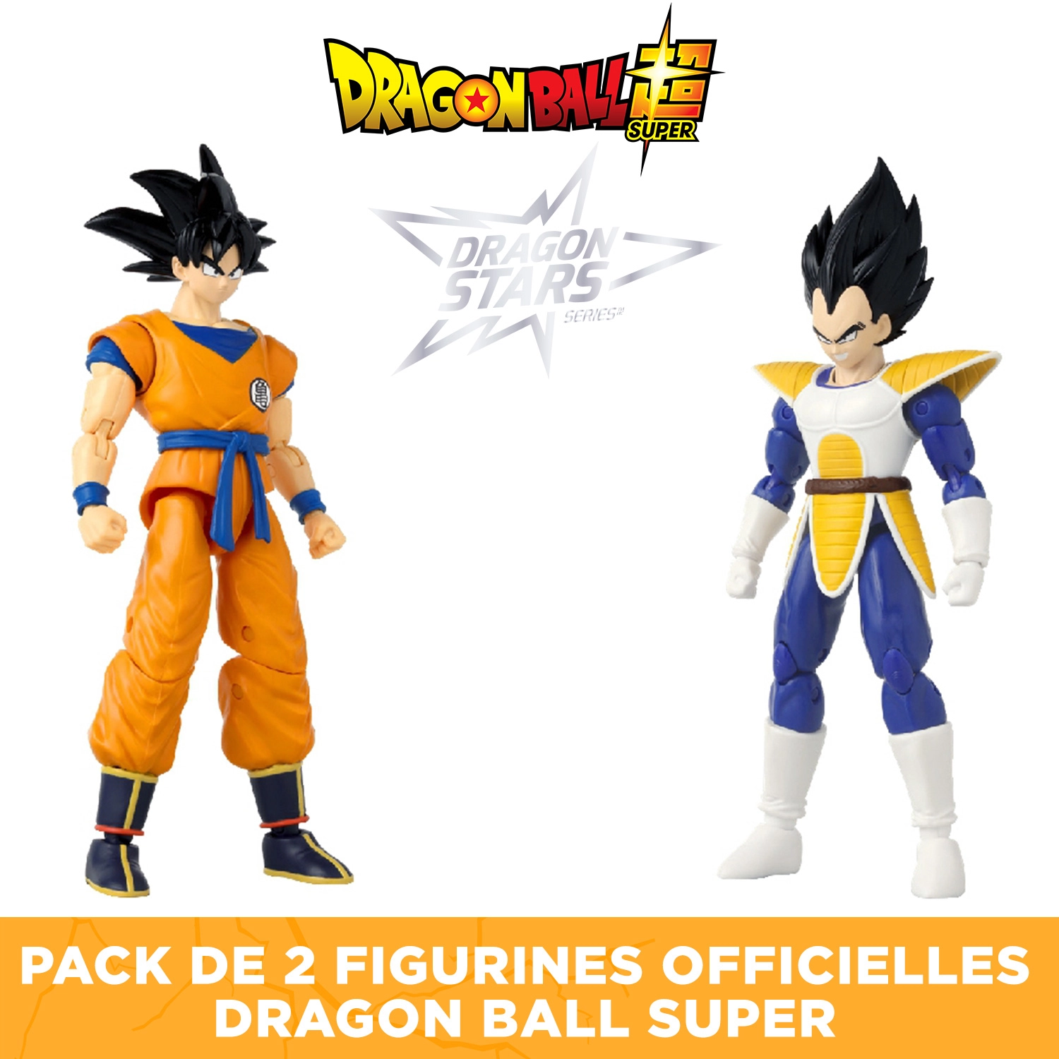 Bandai - Dragon Ball Super - Figurines Dragon Stars 17cm - Battle Pack - Goku vs Vegeta - Licence Officielle Dragon Ball - Pack de 2 figurines Collection Vegeta Goku - Jouet Enfant 4 ans et + - 37294 – Image 2