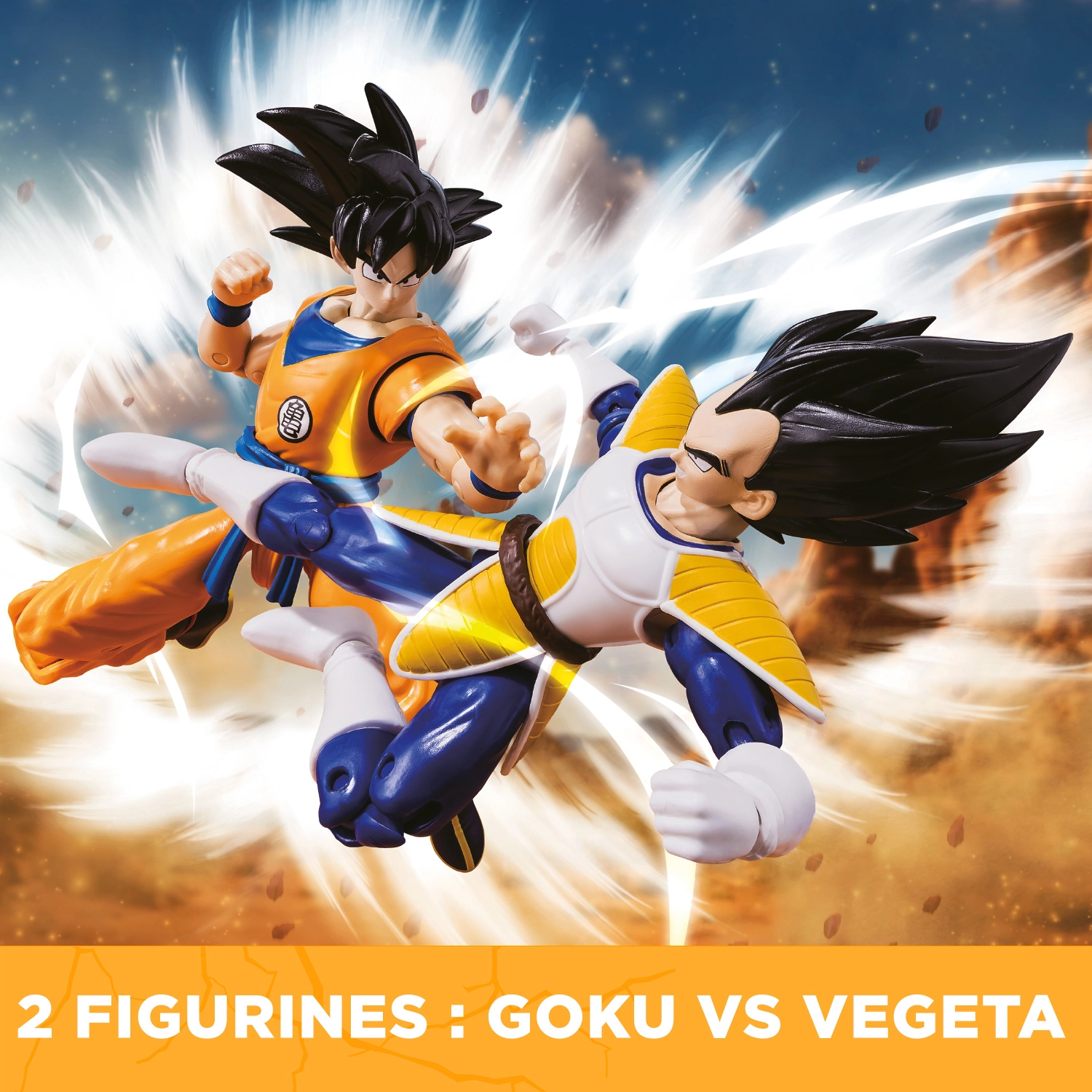 Bandai - Dragon Ball Super - Figurines Dragon Stars 17cm - Battle Pack - Goku vs Vegeta - Licence Officielle Dragon Ball - Pack de 2 figurines Collection Vegeta Goku - Jouet Enfant 4 ans et + - 37294 – Image 3
